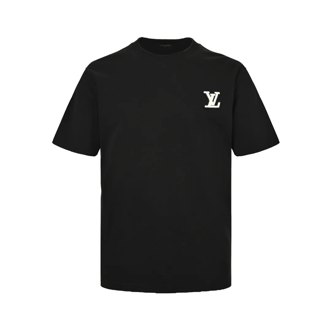 Louis Vuitton/Louis Vuitton 24ss short sleeves with embroidered letters on the chest